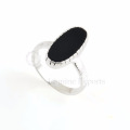 Высокое качество черный Оникс 925 стерлингового серебра ручной работы драгоценный камень кольца ювелирные изделия